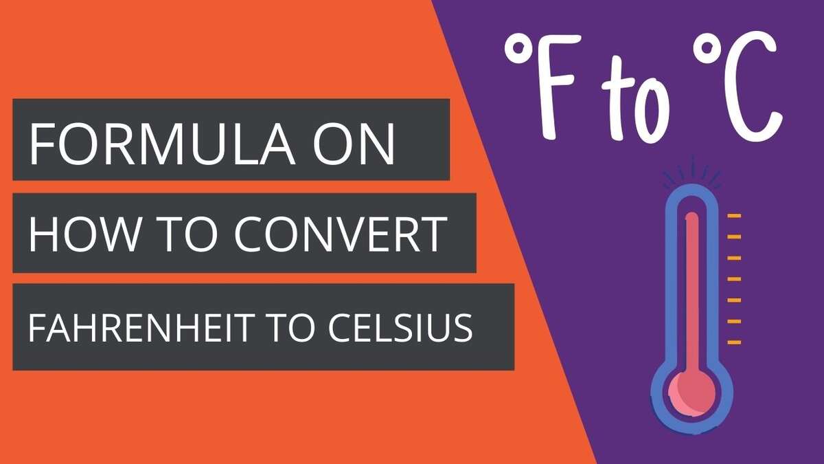 Formula on how to convert Fahrenheit to Celsius
